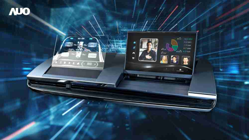 万利Micro LED Display HMI解决方案打造透明Micro LED前座仪表，，，，呈现信息并保留驾驶视野开阔；亦为副驾驶座乘客打造收放自如的Micro LED屏幕，，，，在不影响显示质量的前提于显示区内建镜头，，让用户能与视讯对象直接眼神接触，，，，提供绝佳的双向沟通体验